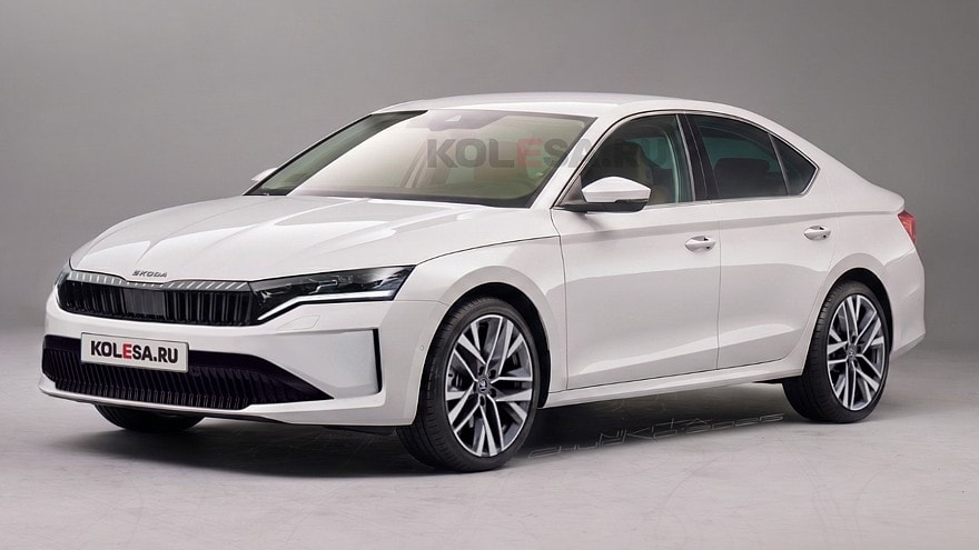 2027 Skoda Octavia Facelift Revealed in New CGI Renderings