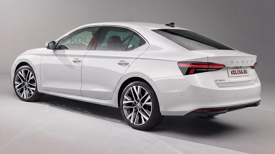 2027 Skoda Octavia Facelift Revealed in New CGI Renderings