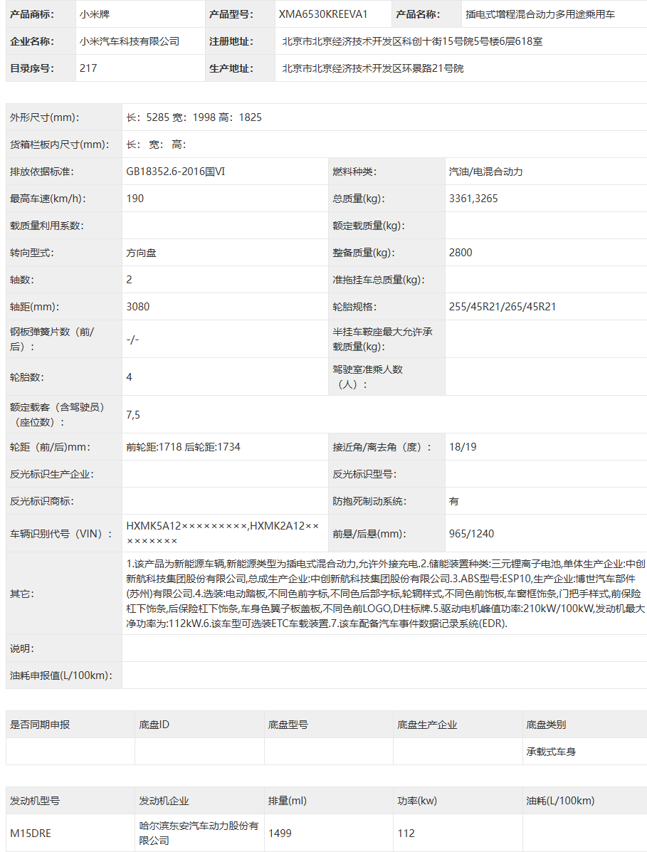 Xiaomi’s First SUV Range SkyNomad N90 and N70 Enter Official Approval