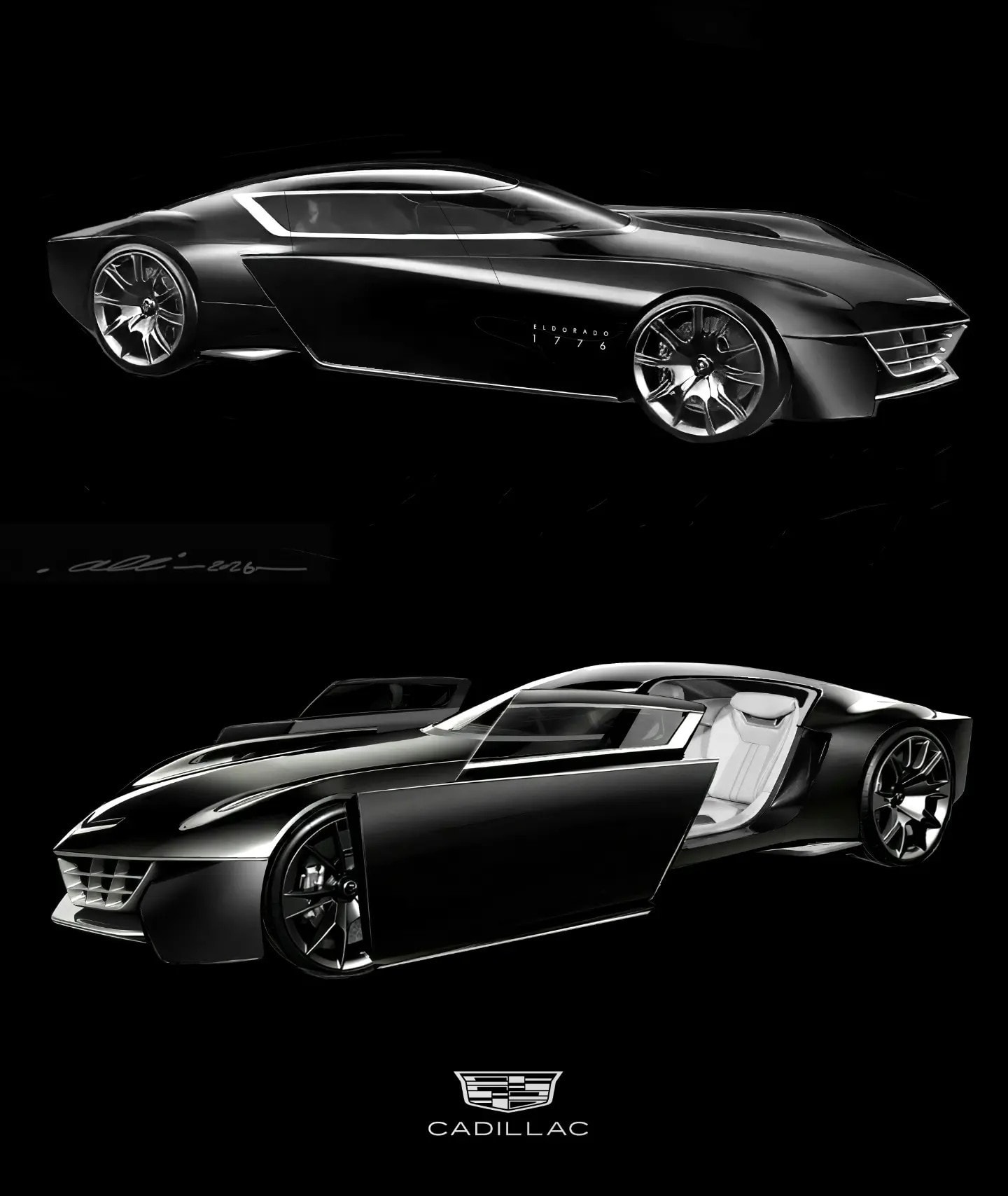Cadillac Eldorado 1776 Concept Pays Digital Tribute to America’s 250th Anniversary
