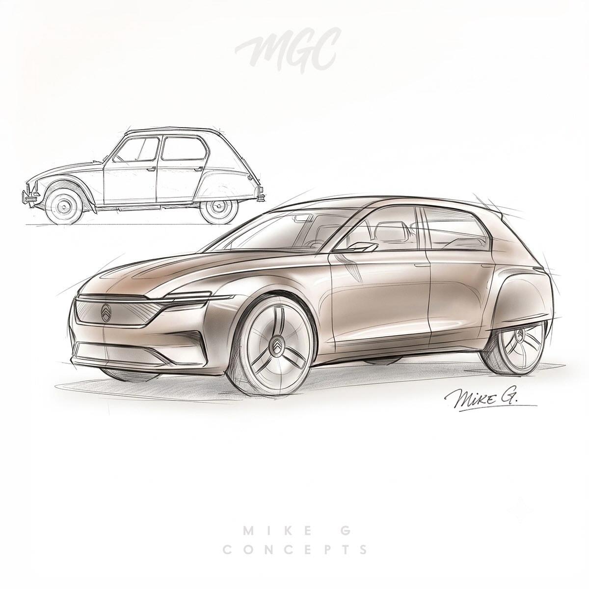 New Citroen 2CV Renderings Show a Premium Retro-Modern Look