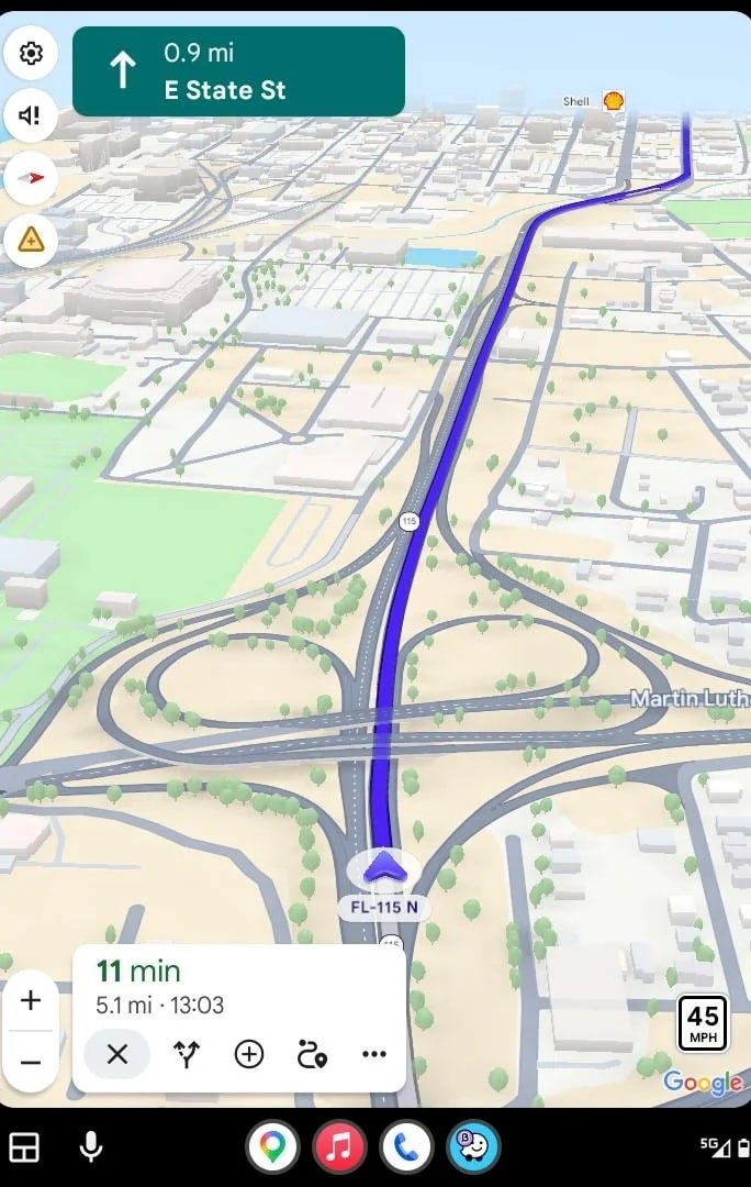 Google Maps Immersive Navigation Begins Expanding in the US on Phones and Car Systems