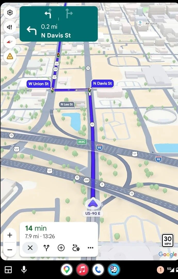Google Maps Immersive Navigation Begins Expanding in the US on Phones and Car Systems