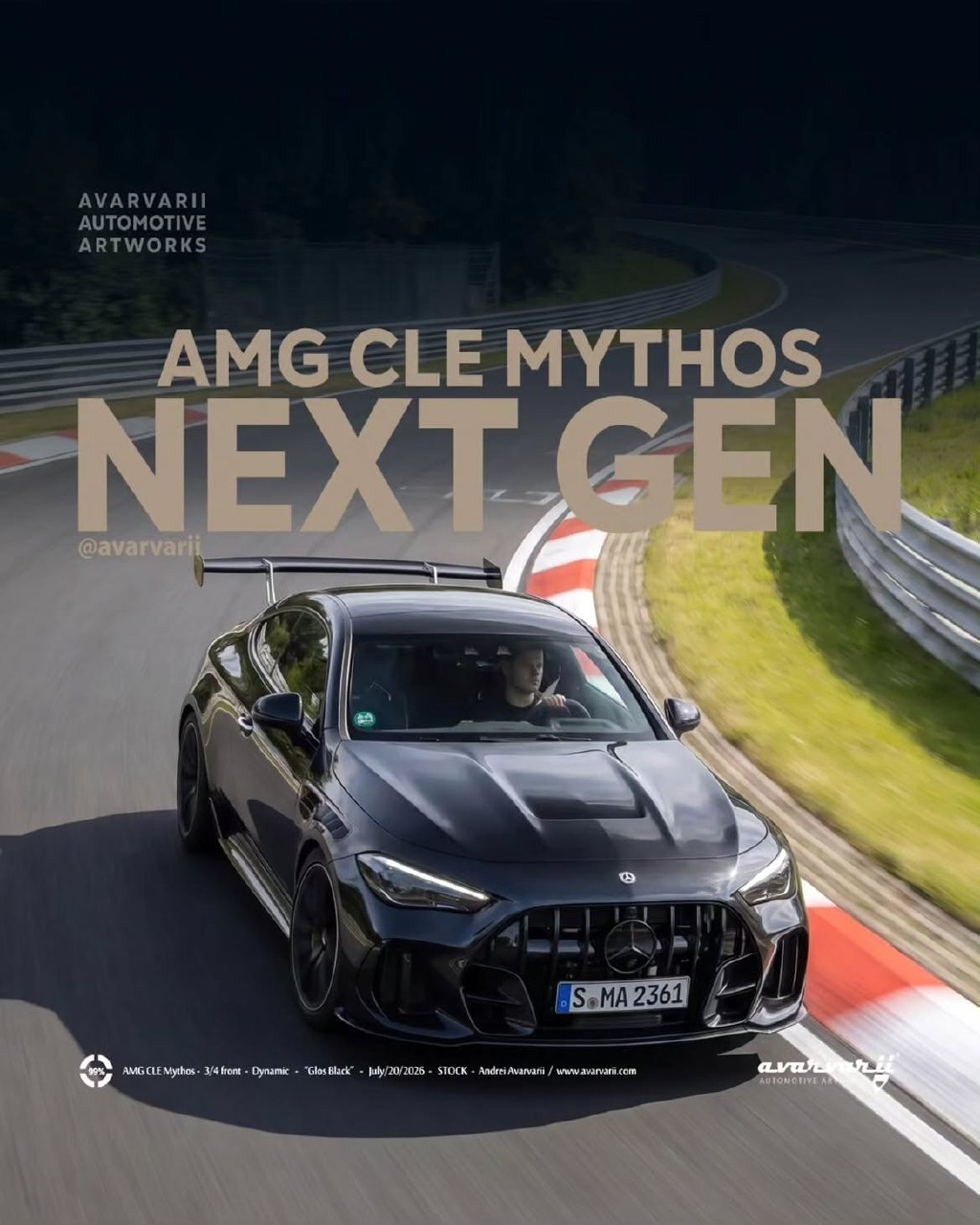 Mercedes-AMG CLE 63 Mythos Previewed with Design Inspired by CLK Black Series