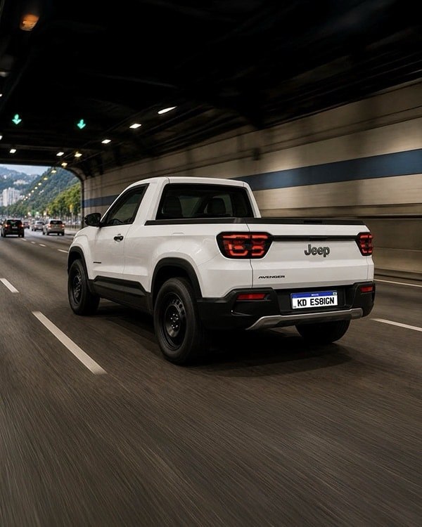 Jeep Avenger Imagined as Coupe SUV and Compact Pickup in Digital Renderings