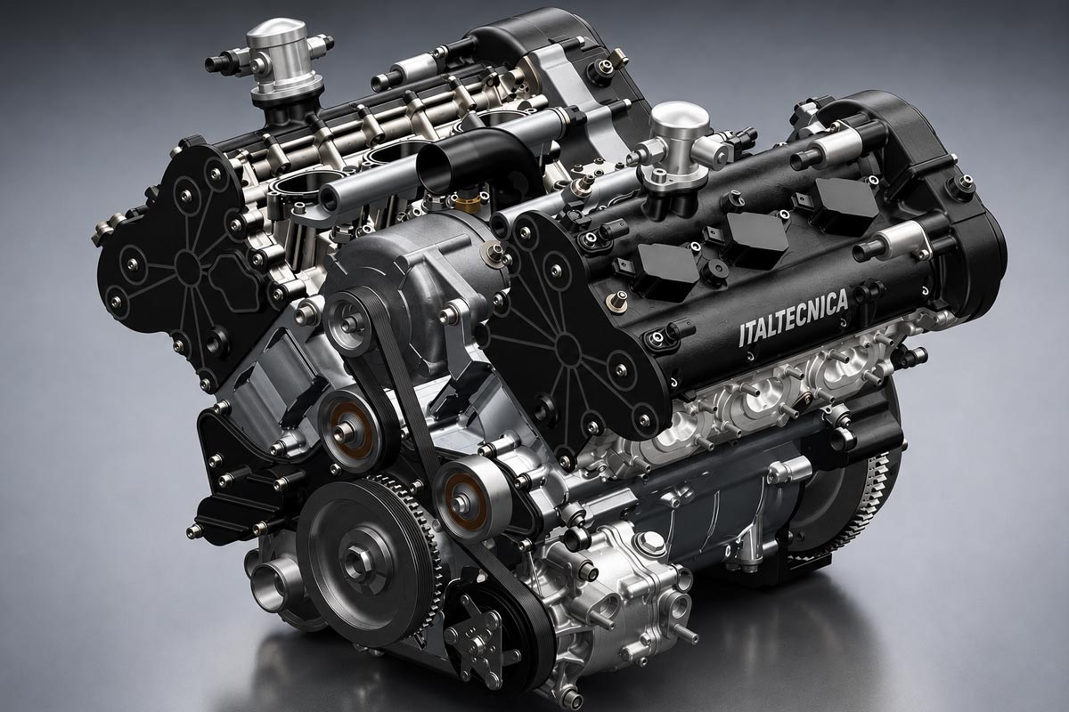 Italtecnica Unveils New 400 HP V6 Engine Revving to 9,000 RPM