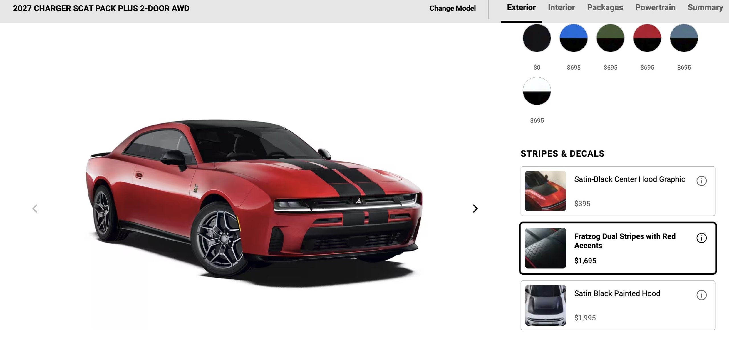 2027 Dodge Charger Configurator Launches with Price Changes and New Features
