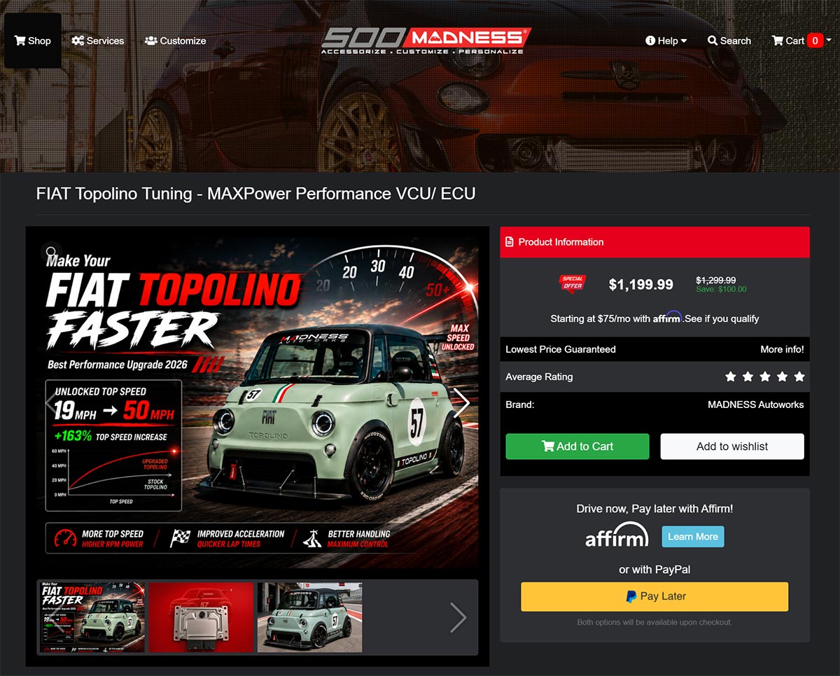American Tuner Boosts Fiat Topolino Speed to 50 mph with New ECU Upgrade