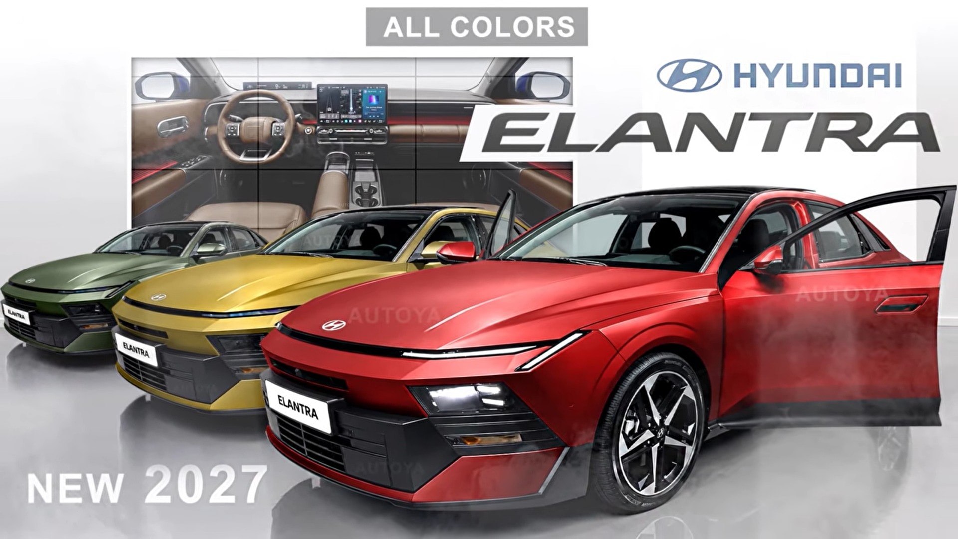 2028 Hyundai Elantra Previewed in CGI with Bold New Design and Color Options