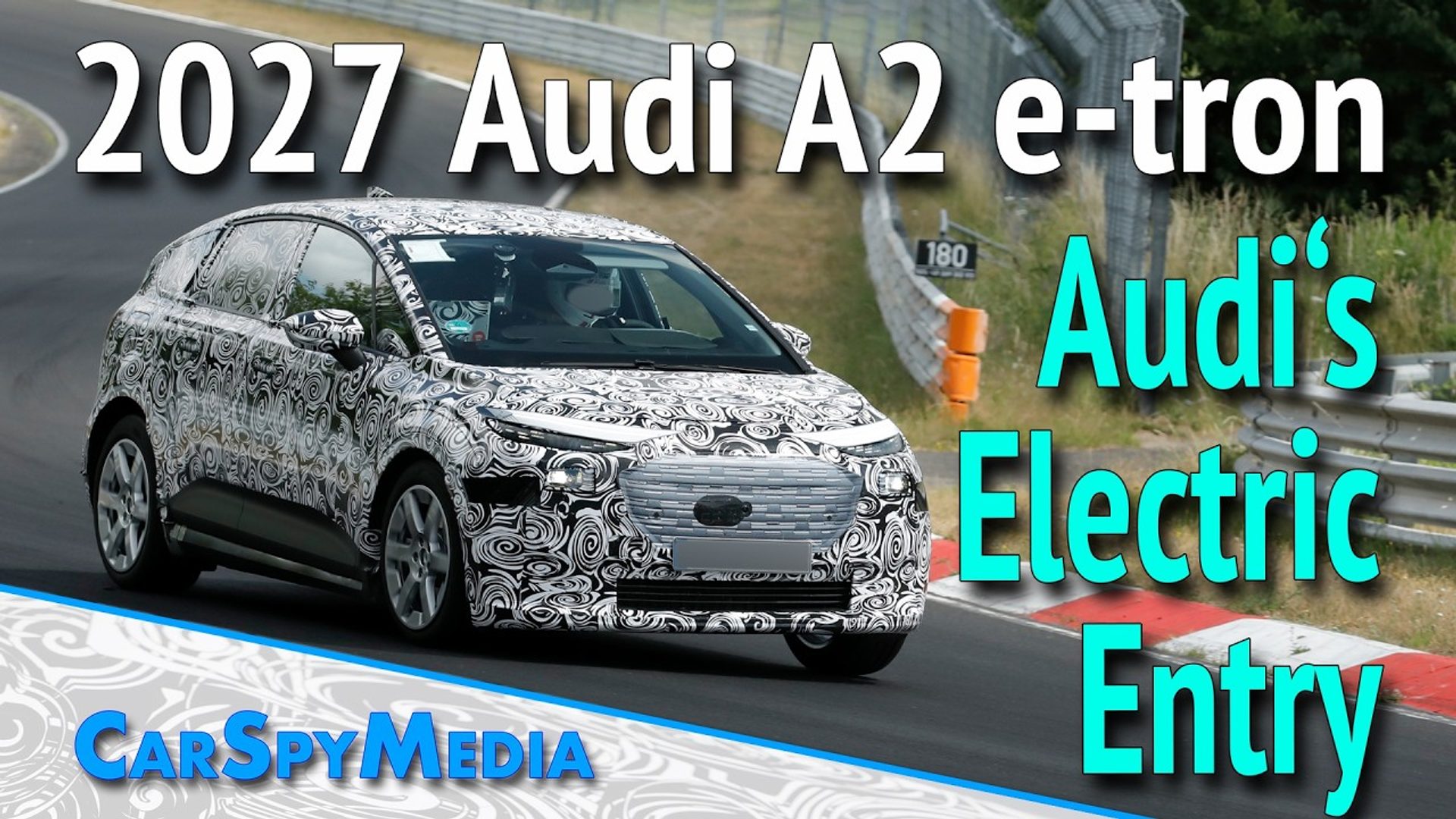 Audi Tests New Electric A2 Hatchback on the Nürburgring Ahead of 2026 Launch