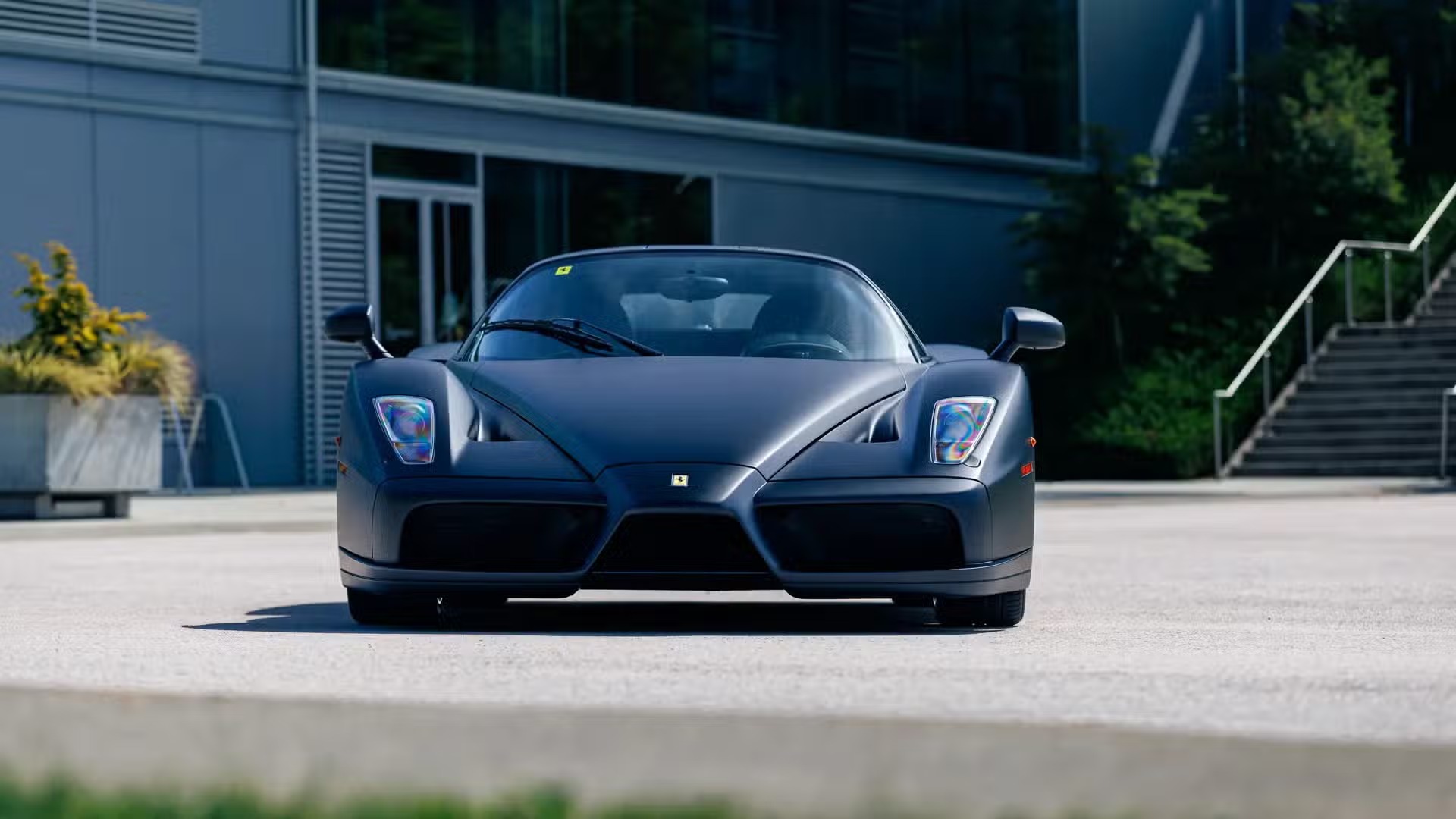 Unique Matte Black Ferrari Enzo with Royal Ties to Go Up for Auction