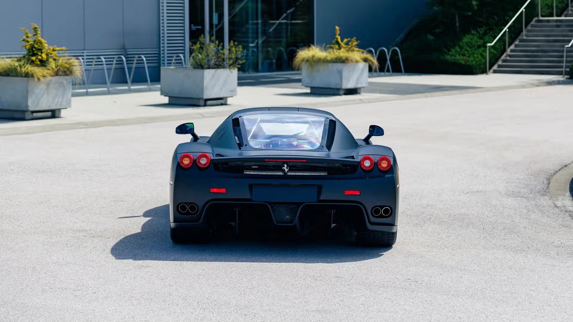 Unique Matte Black Ferrari Enzo with Royal Ties to Go Up for Auction