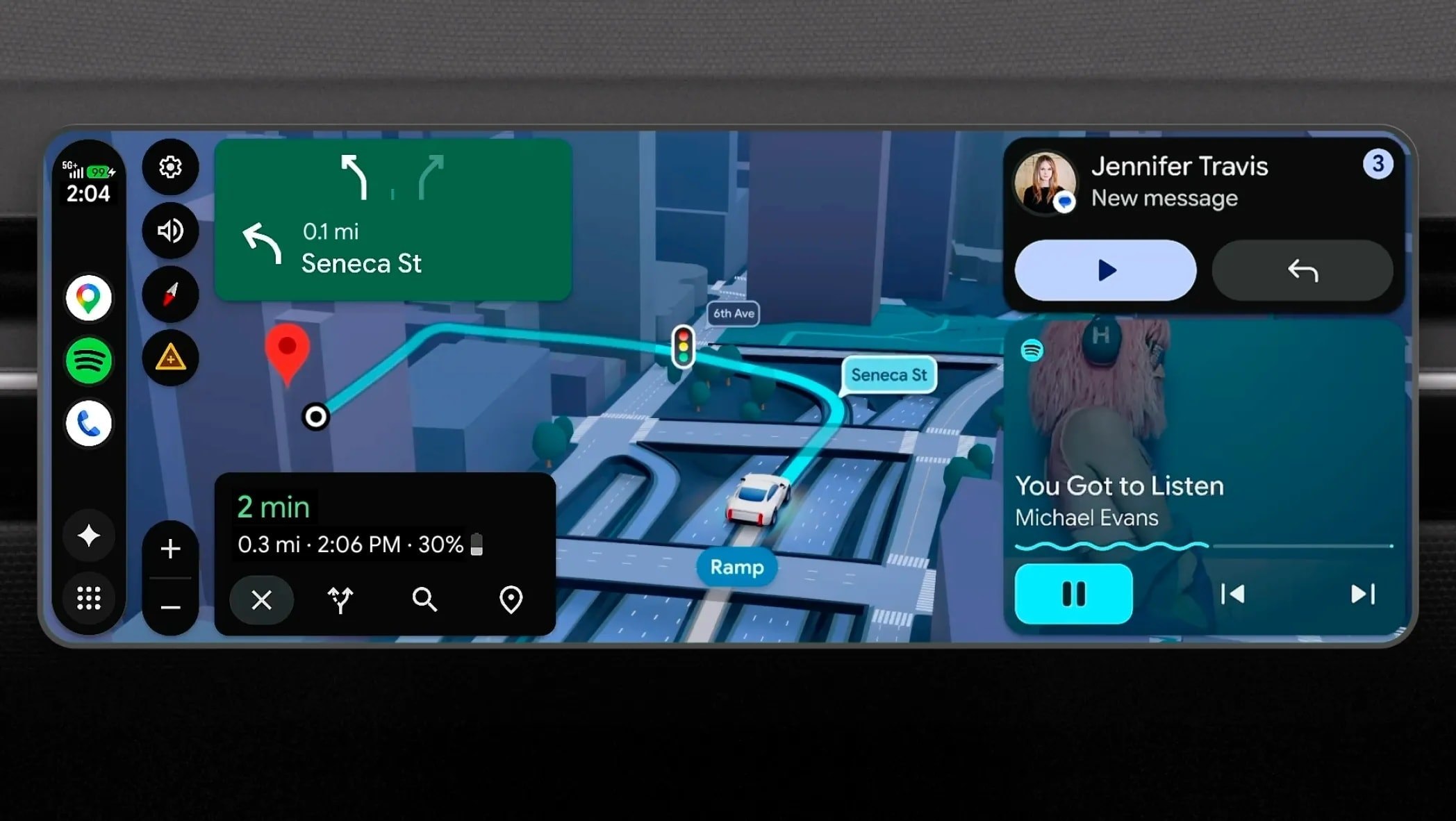 Google Tests Animated Raccoon to Show Weather on Android Auto