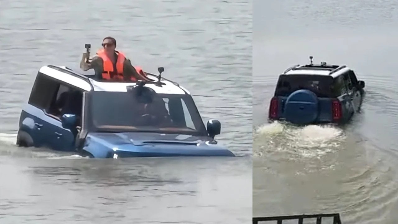 Geely Battleship 700 SUV Can Float and Navigate on Water with Dual Electric Propellers