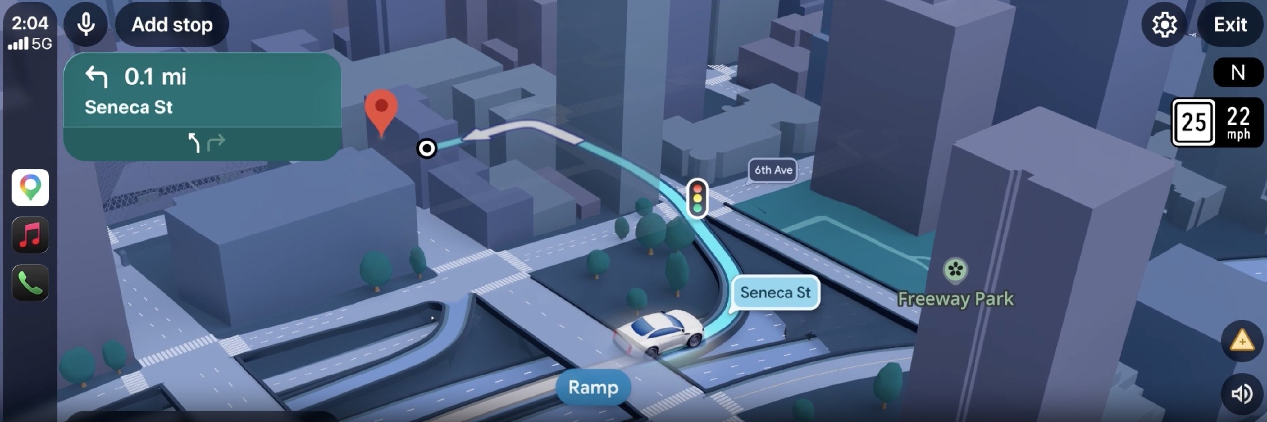Google Maps on Android Auto Begins Testing Pop-Ups for Traffic Lights and Stop Signs