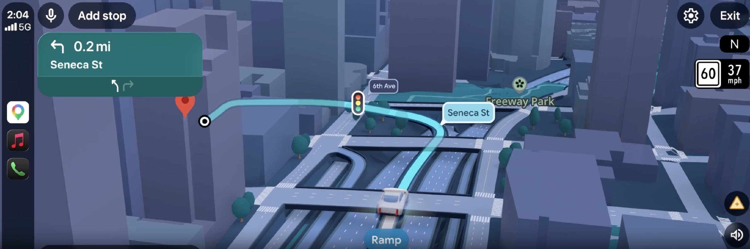 Google Maps on Android Auto Begins Testing Pop-Ups for Traffic Lights and Stop Signs