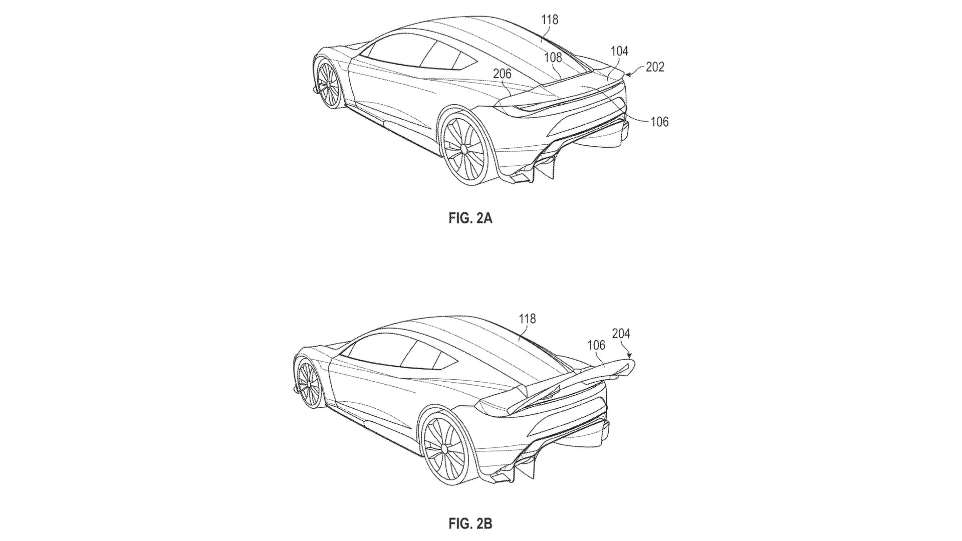 Tesla Roadster Patent Reveals Two-Piece Active Rear Wing with High Downforce
