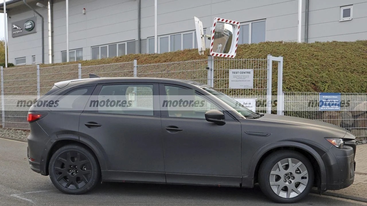 Jaguar Land Rover Testing New Electric SUV Using Mazda CX-90 Body as Camouflage