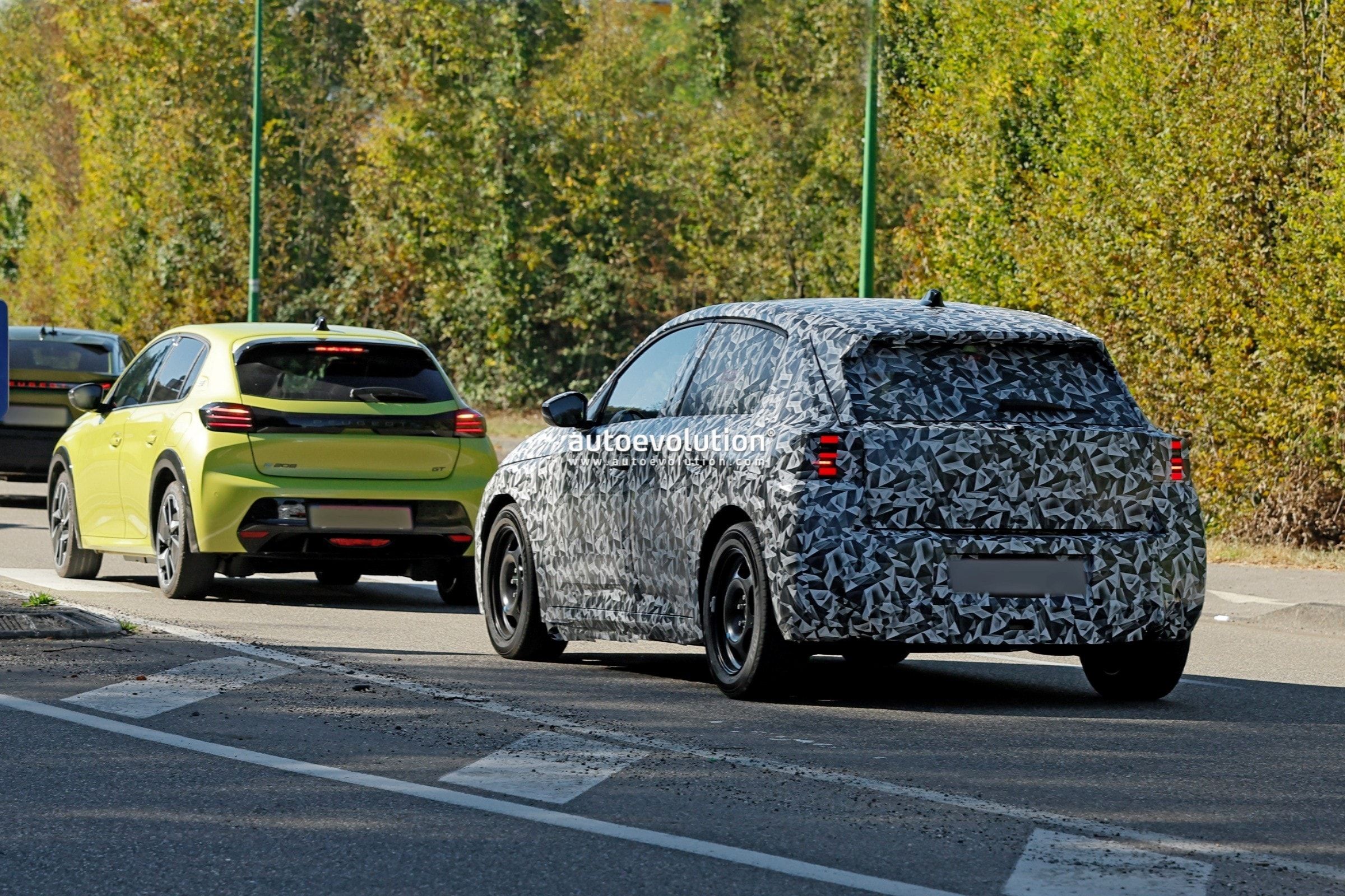 Next-Gen Peugeot 208 EV Spotted with Retro Boxy Shape and Steer-by-Wire