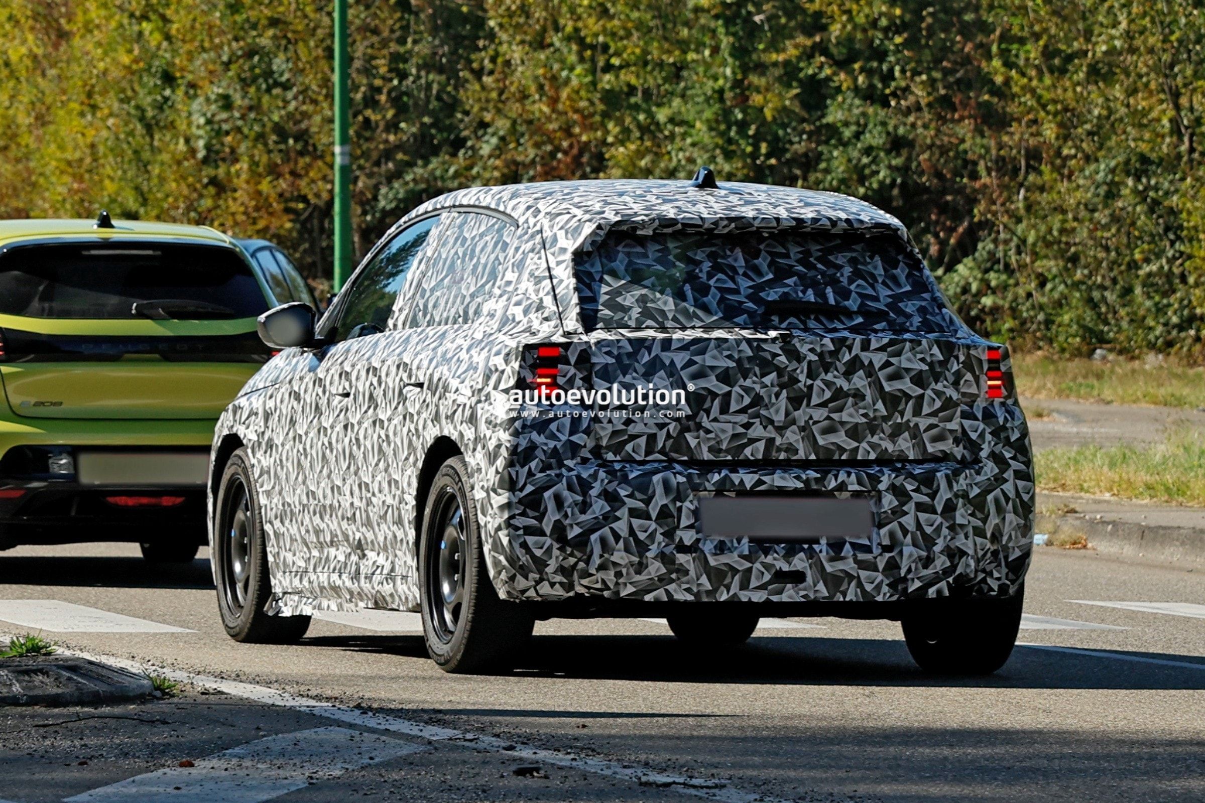 Next-Gen Peugeot 208 EV Spotted with Retro Boxy Shape and Steer-by-Wire