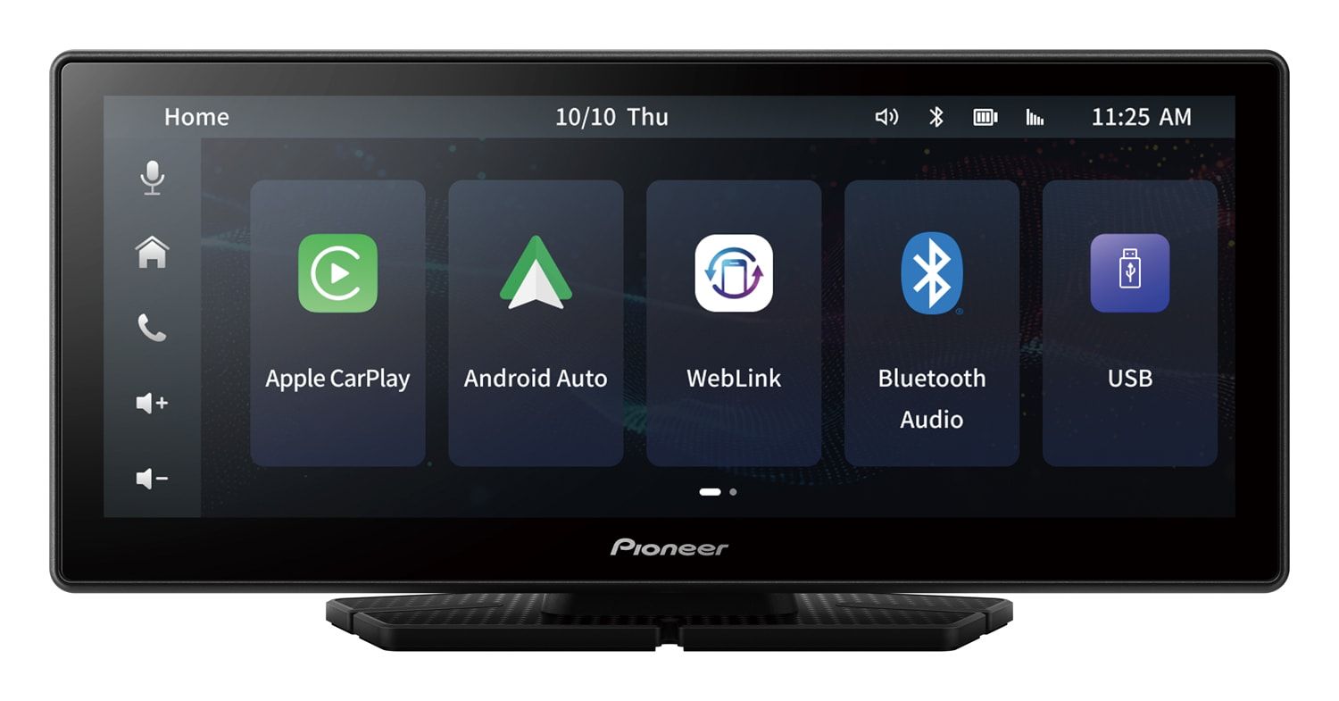 Pioneer Unveils Easy-to-Install Android Auto and CarPlay Dash-Mounted Screen