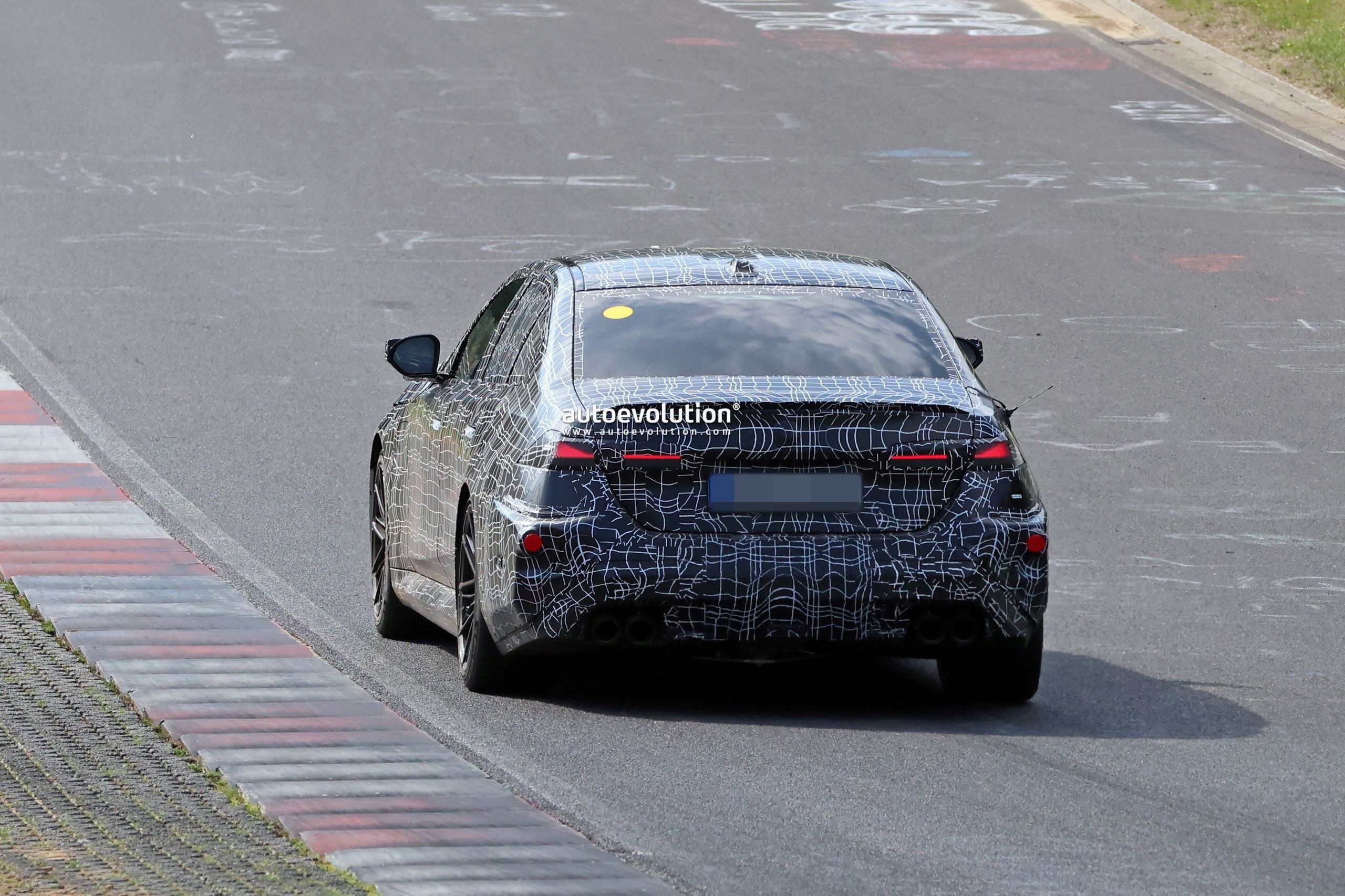 BMW M5 Prototype Spotted Testing at Nürburgring Ahead of Neue Klasse Facelift