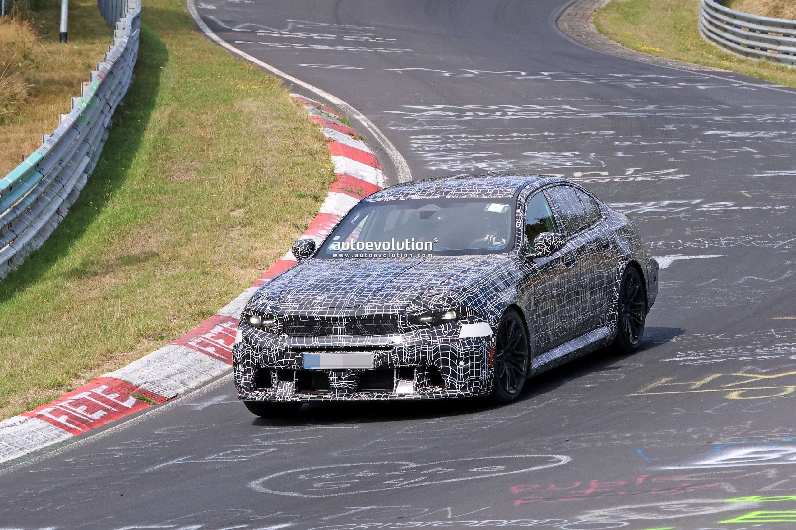 BMW M5 Prototype Spotted Testing at Nürburgring Ahead of Neue Klasse Facelift
