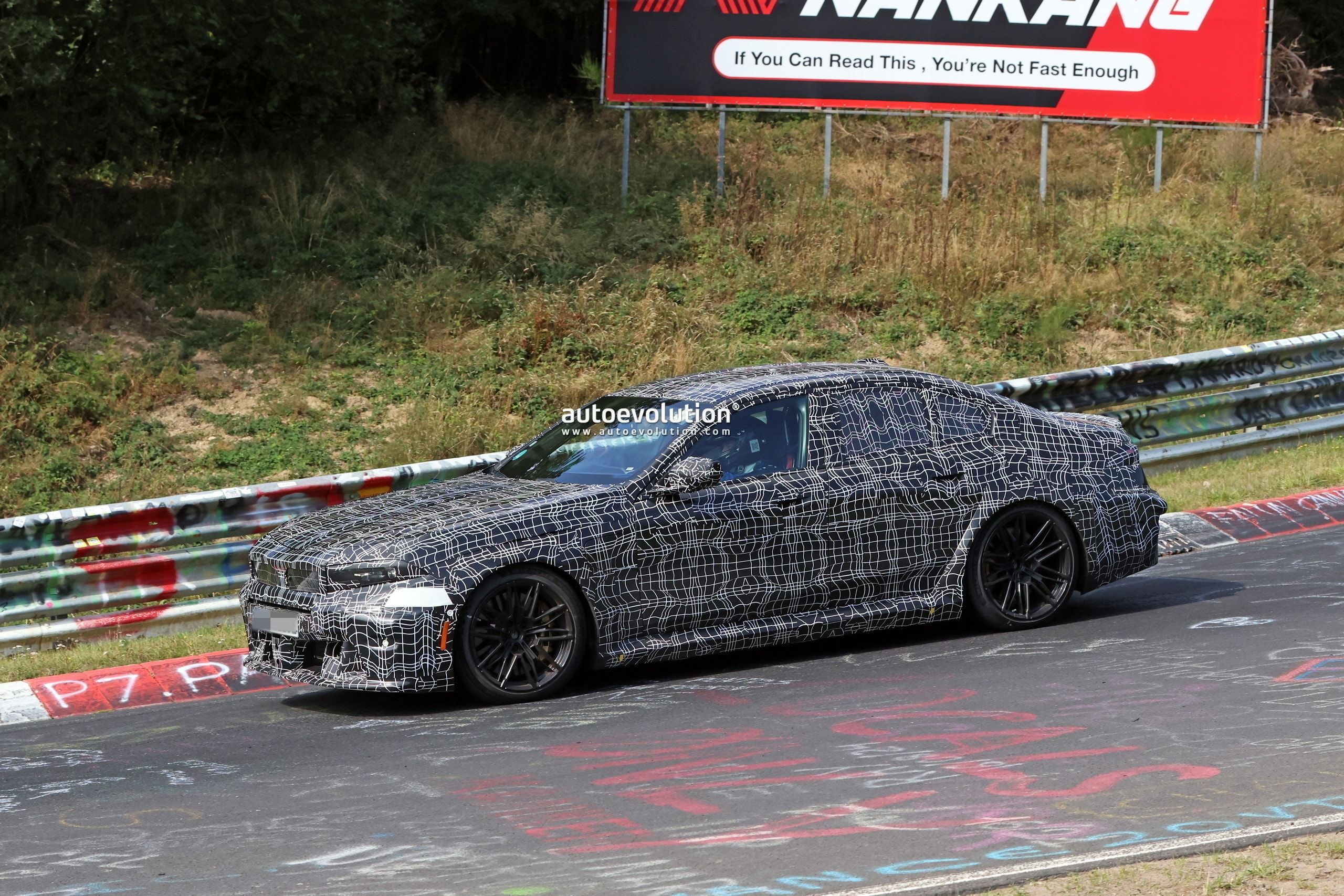 BMW M5 Prototype Spotted Testing at Nürburgring Ahead of Neue Klasse Facelift