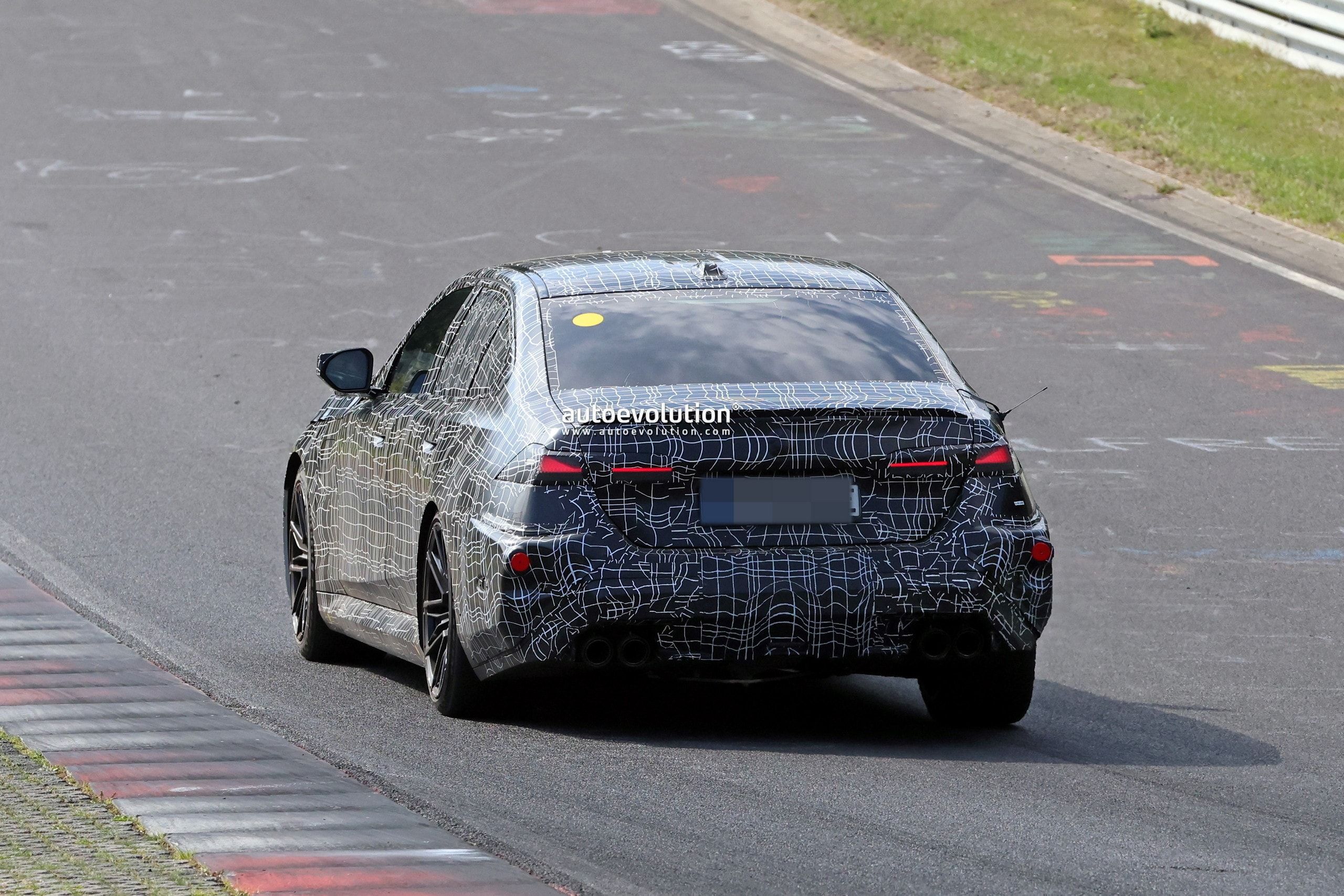 BMW M5 Prototype Spotted Testing at Nürburgring Ahead of Neue Klasse Facelift