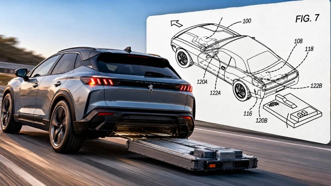 Stellantis Patents System to Eject EV Battery and Drive Away During Fire