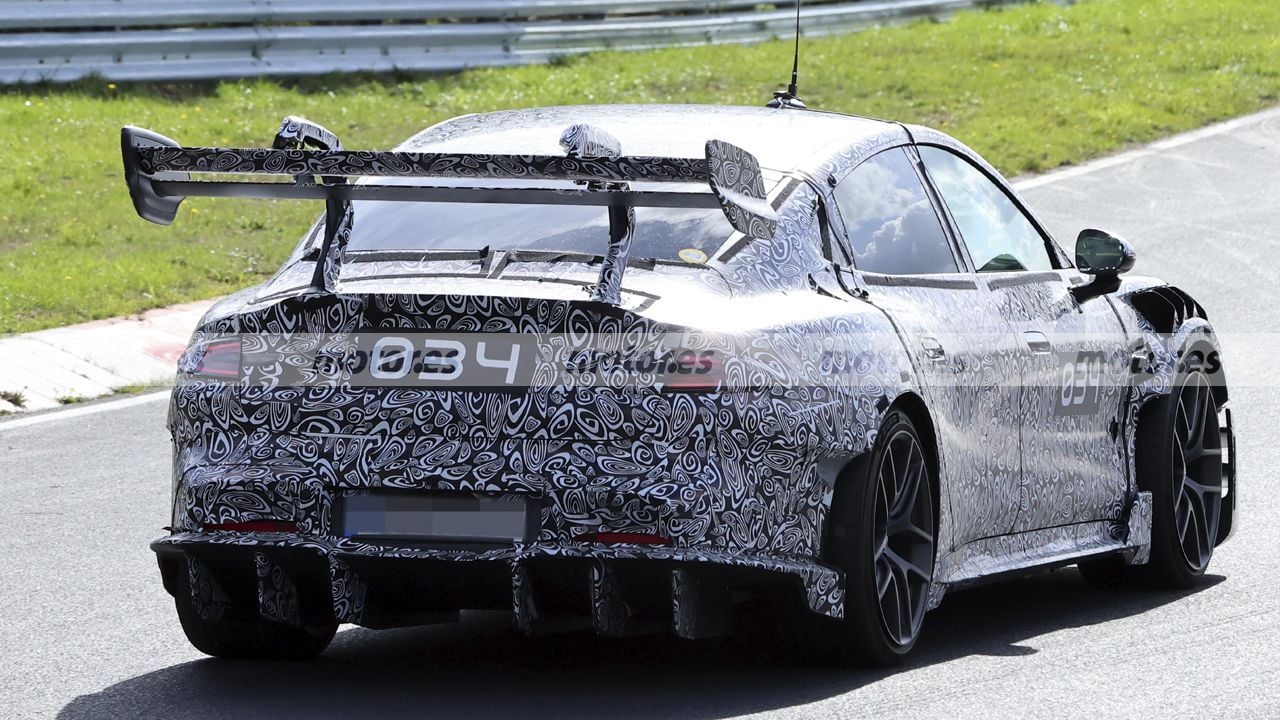 Xiaomi SU7 Ultra Extreme Spotted Testing with Massive Rear Wing at Nürburgring